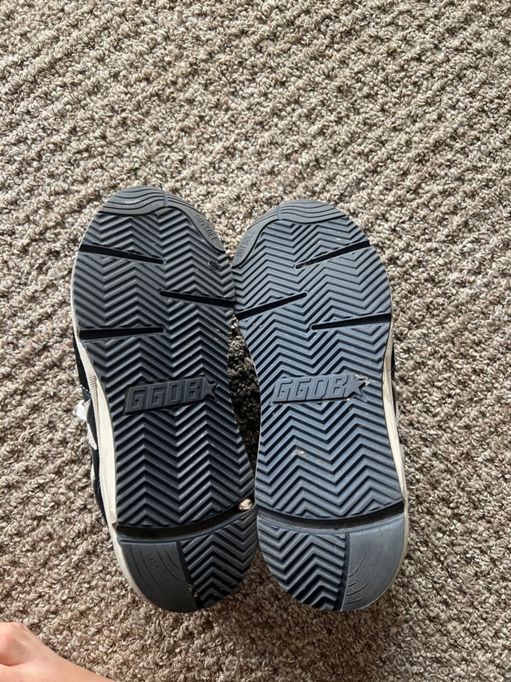Golden Goose Running Black and White Star Sneakers - Picture 4 of 4